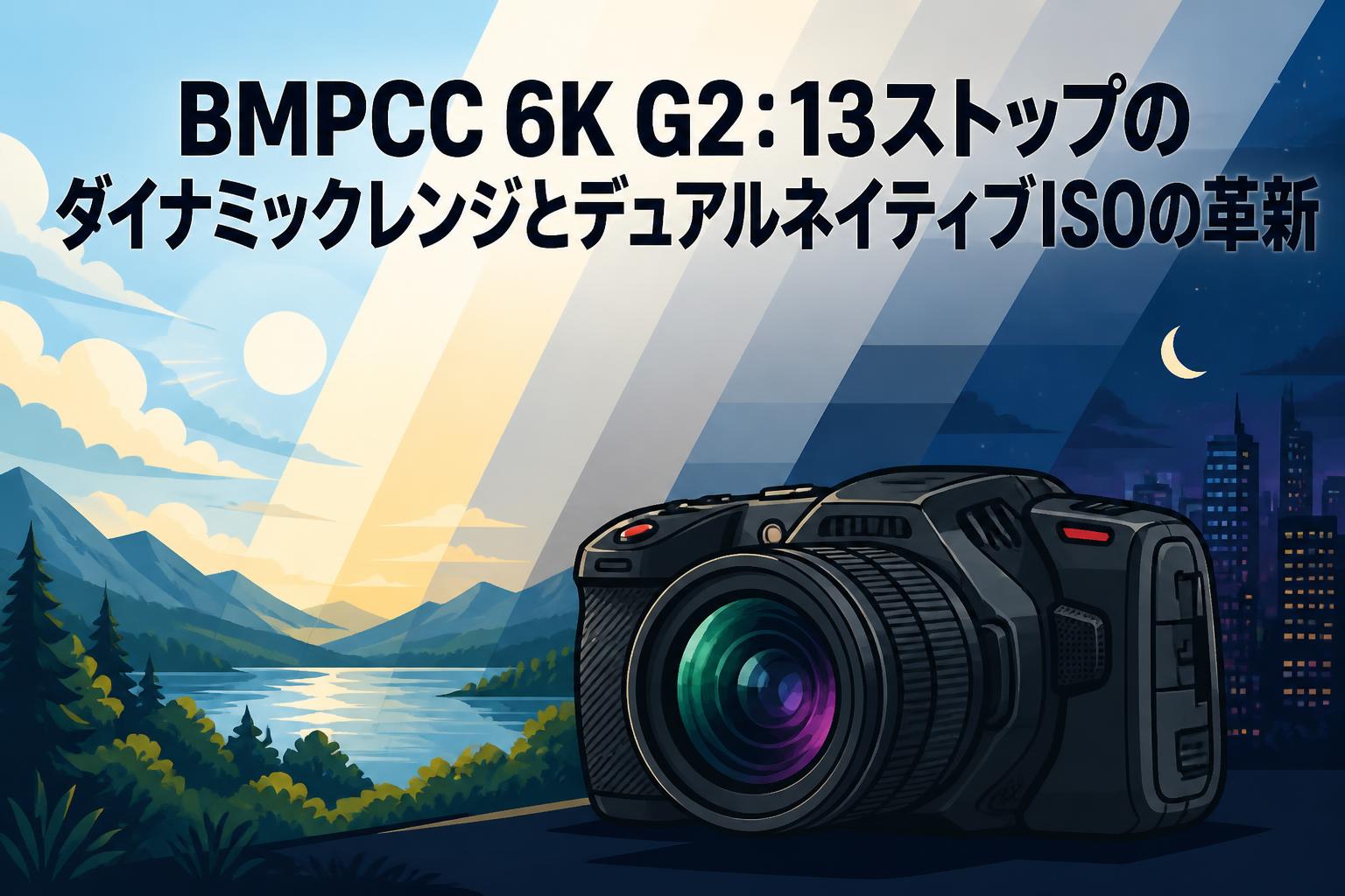 BMPCC 6K G2：13ストップのダイナミックレンジとデュアルネイティブISOの革新