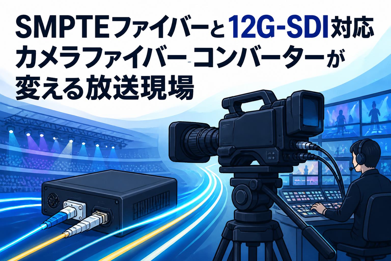 SMPTEファイバーと12G-SDI対応カメラファイバーコンバーターが変える放送現場