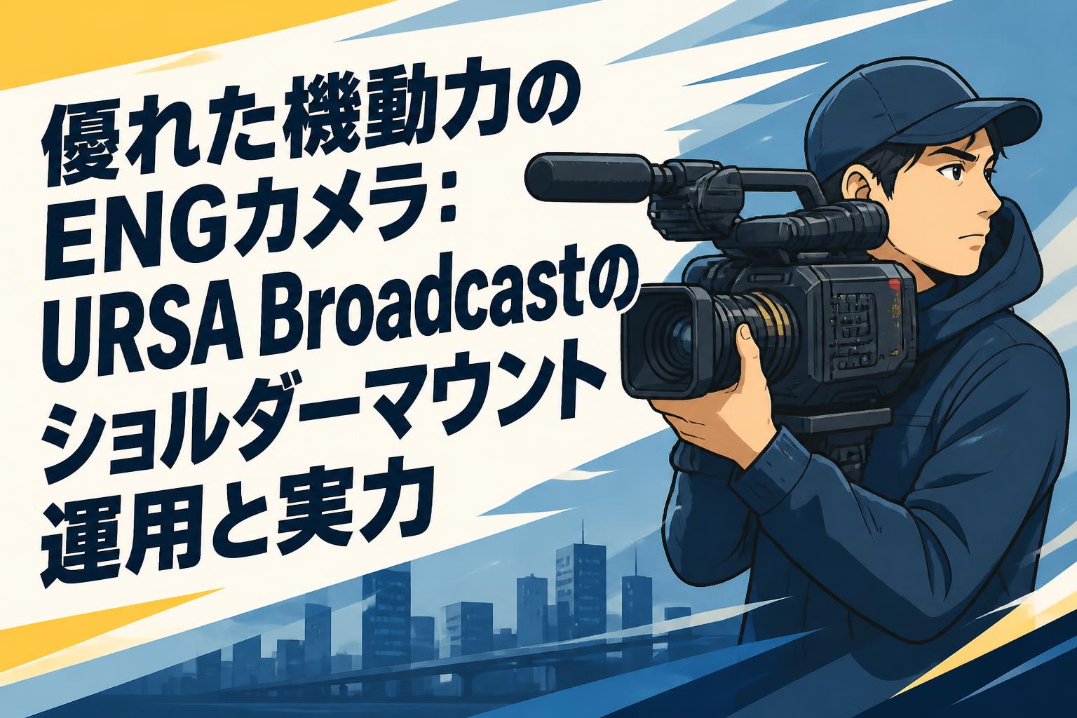 優れた機動力のENGカメラ：URSA Broadcastのショルダーマウント運用と実力