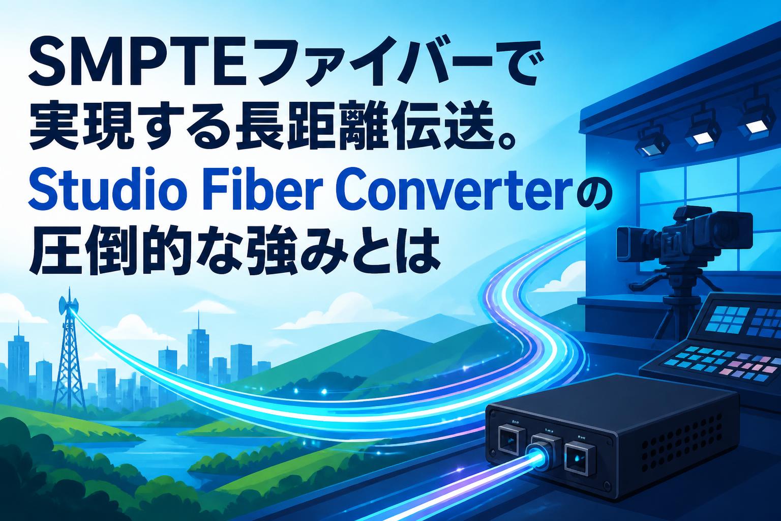 SMPTEファイバーで実現する長距離伝送。Studio Fiber Converterの圧倒的な強みとは