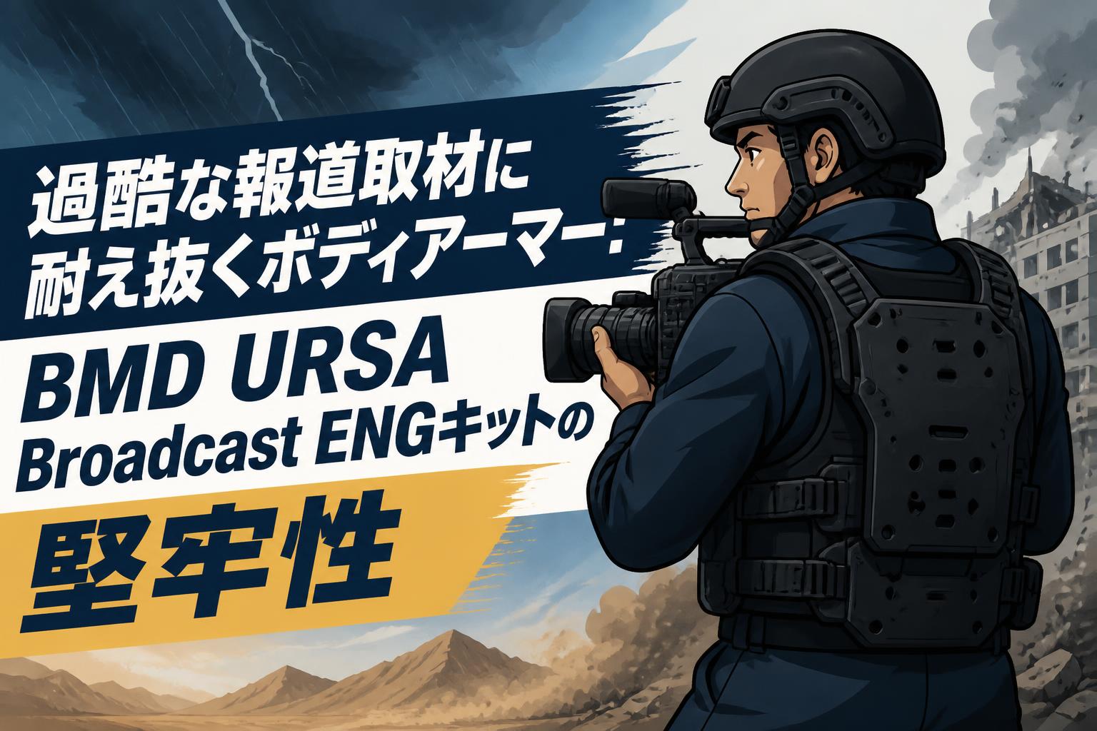 過酷な報道取材に耐え抜くボディアーマー：BMD URSA Broadcast ENGキットの堅牢性