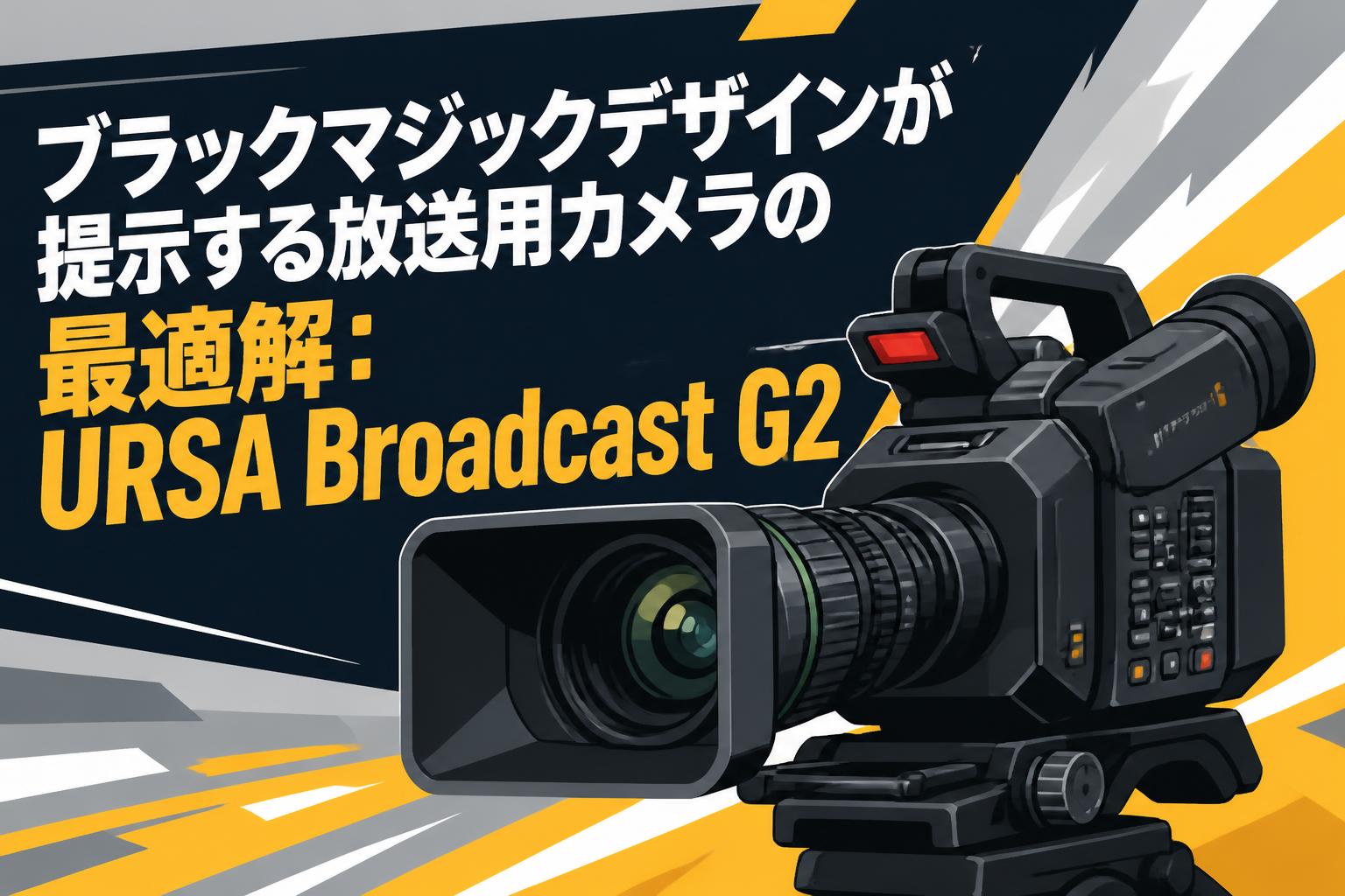 ブラックマジックデザインが提示する放送用カメラの最適解：URSA Broadcast G2
