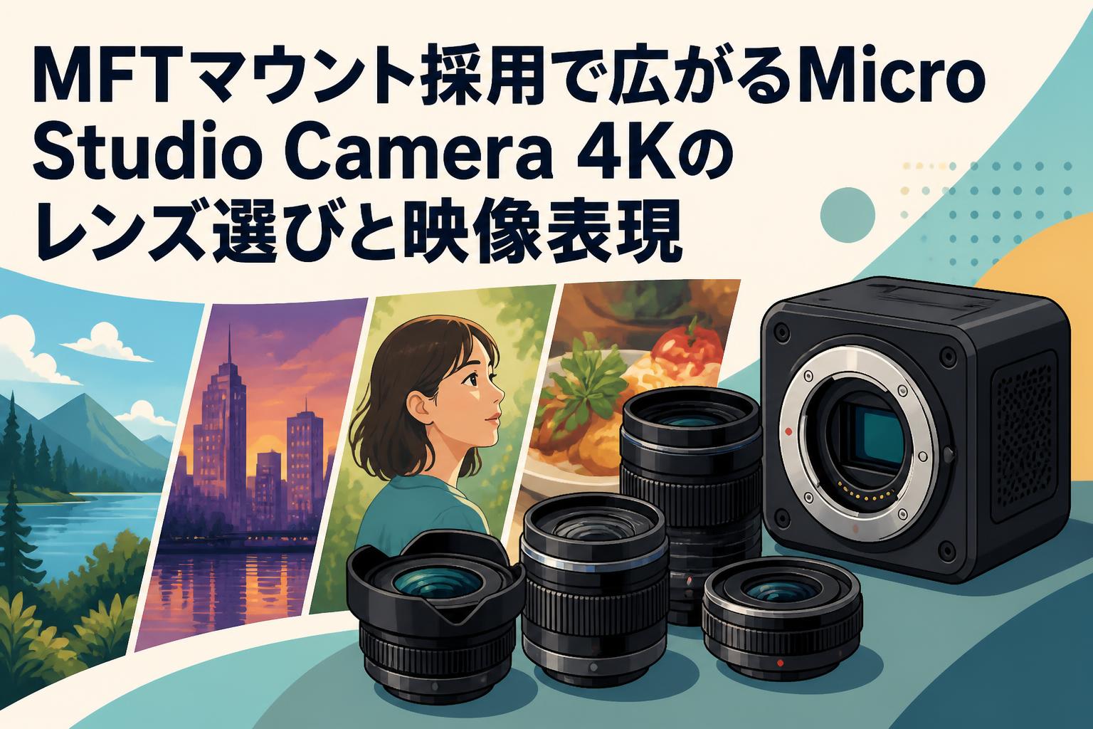 MFTマウント採用で広がるMicro Studio Camera 4Kのレンズ選びと映像表現