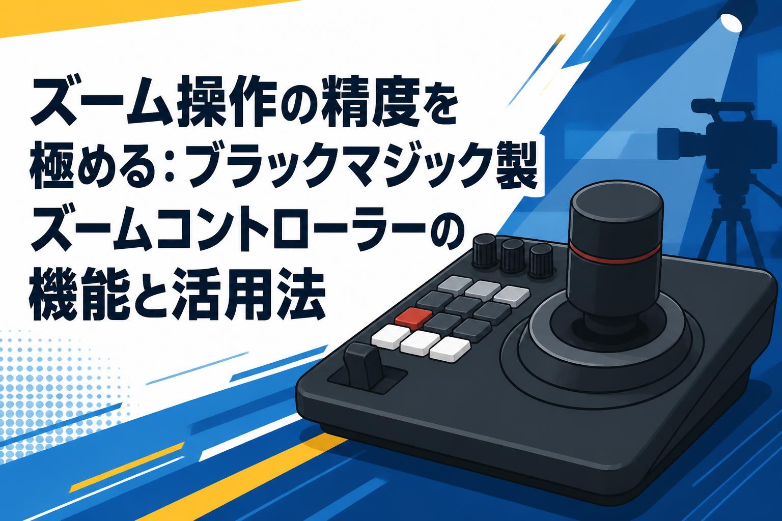ズーム操作の精度を極める：ブラックマジック製ズームコントローラーの機能と活用法