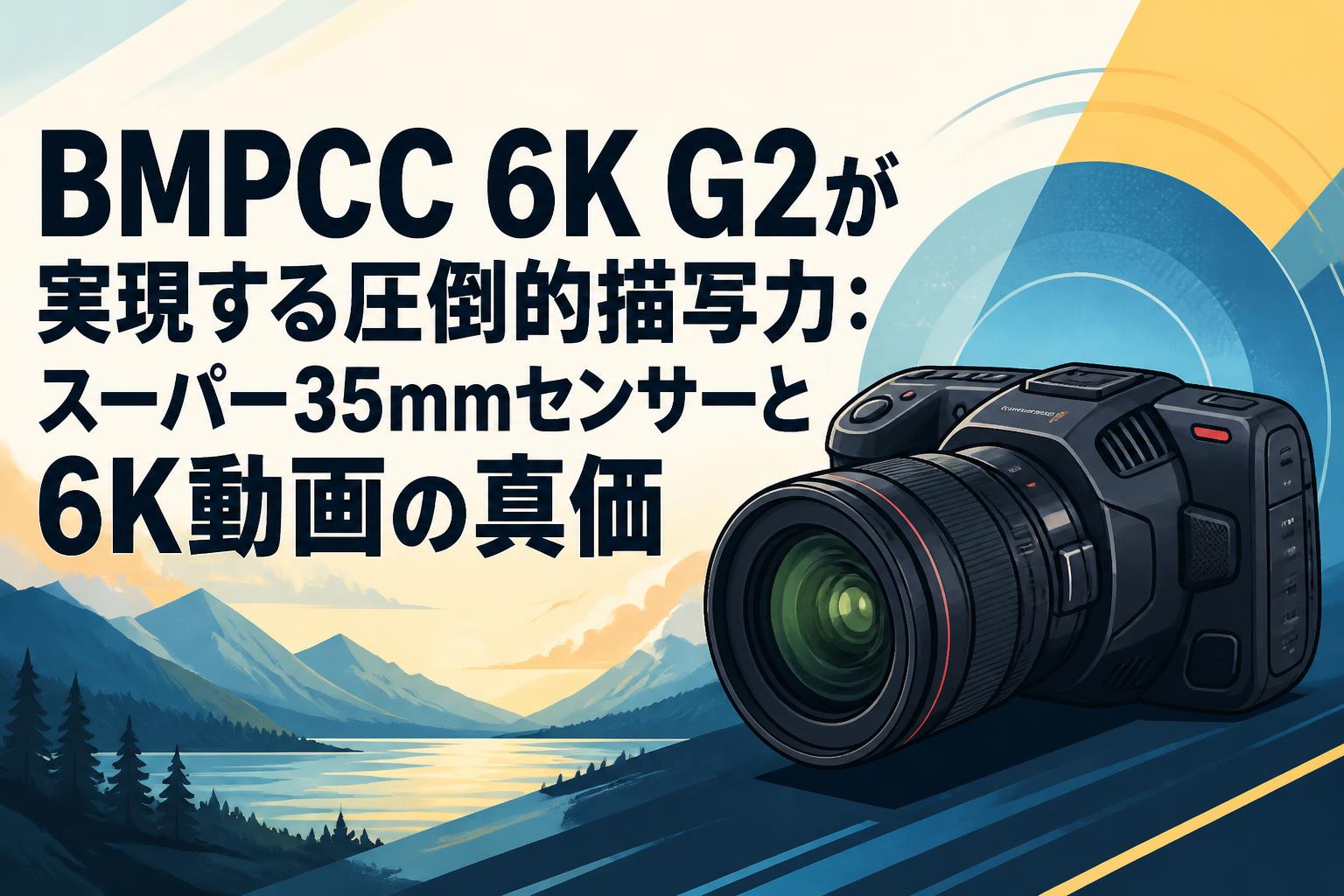BMPCC 6K G2が実現する圧倒的描写力：スーパー35mmセンサーと6K動画の真価