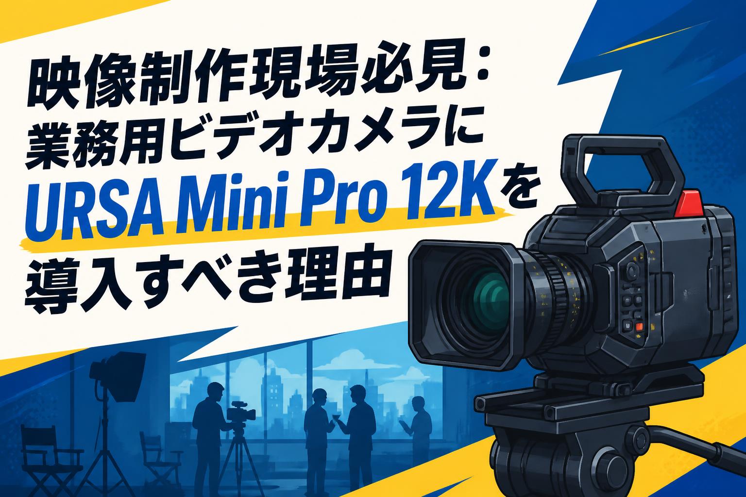 映像制作現場必見：業務用ビデオカメラにURSA Mini Pro 12Kを導入すべき理由