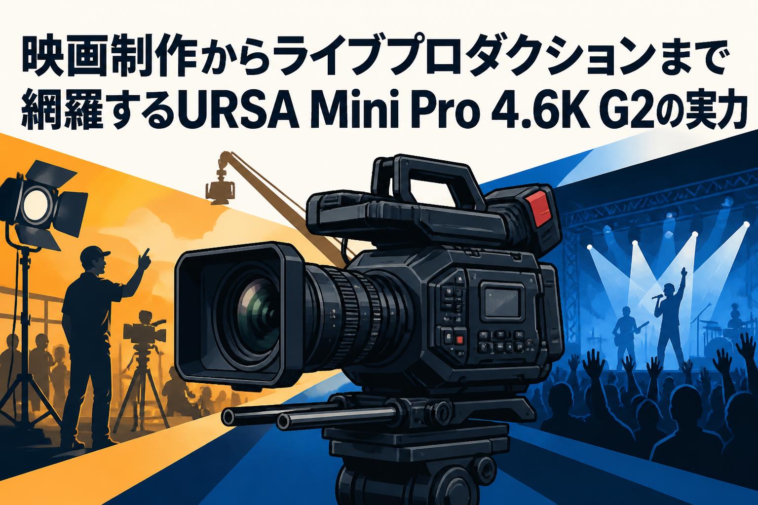 映画制作からライブプロダクションまで網羅するURSA Mini Pro 4.6K G2の実力