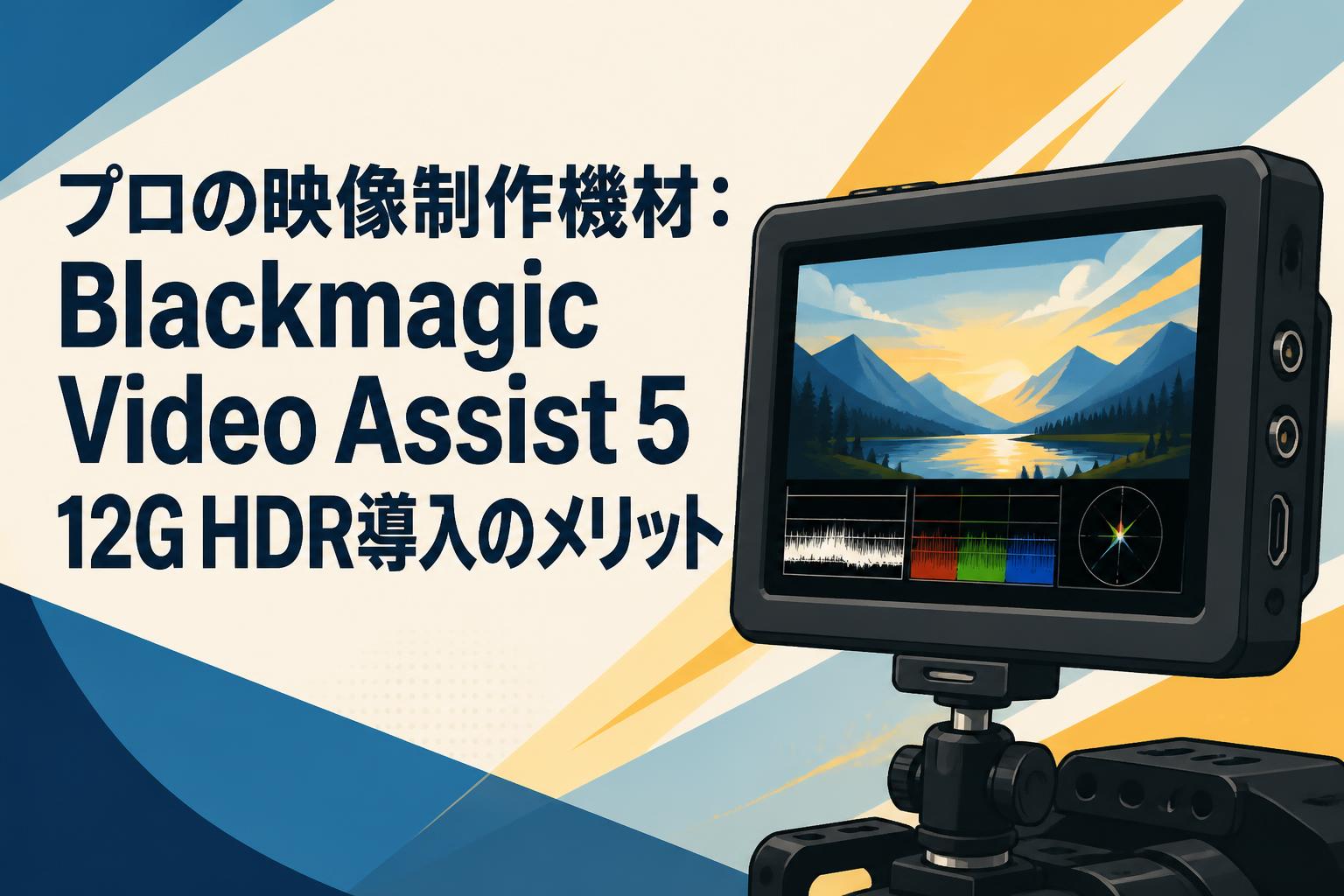 プロの映像制作機材：Blackmagic Video Assist 5 12G HDR導入のメリット