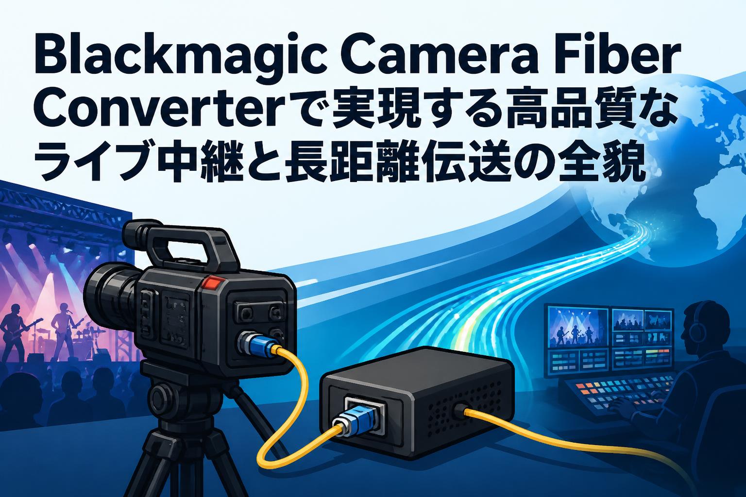 Blackmagic Camera Fiber Converterで実現する高品質なライブ中継と長距離伝送の全貌