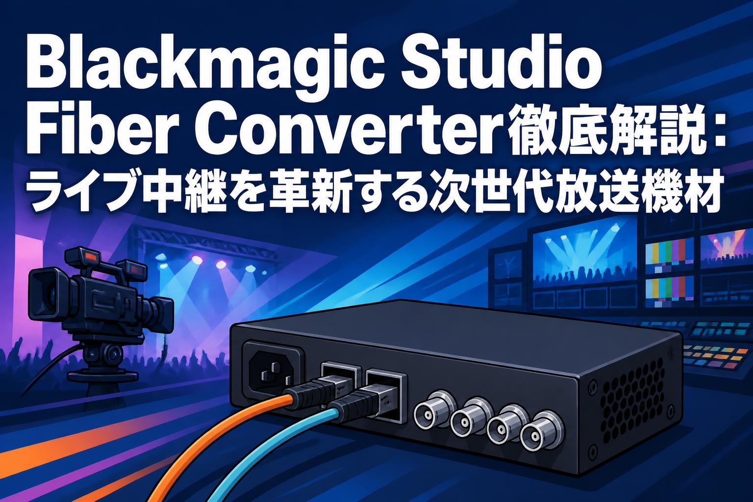Blackmagic Studio Fiber Converter徹底解説：ライブ中継を革新する次世代放送機材