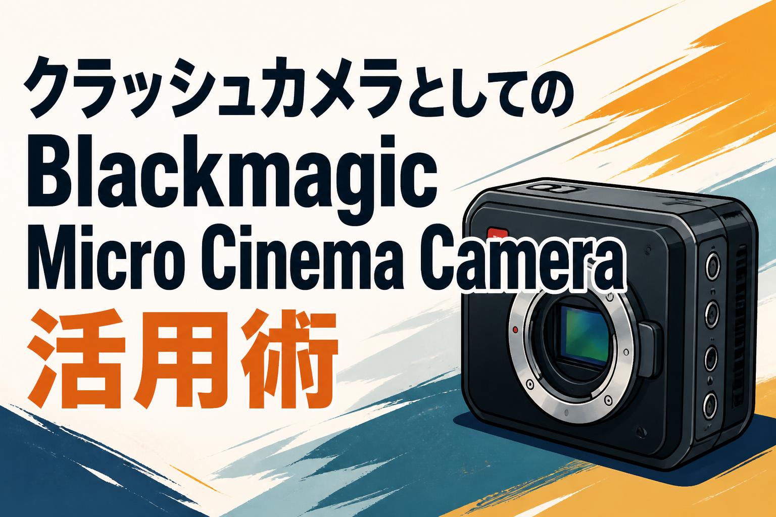 クラッシュカメラとしてのBlackmagic Micro Cinema Camera活用術
