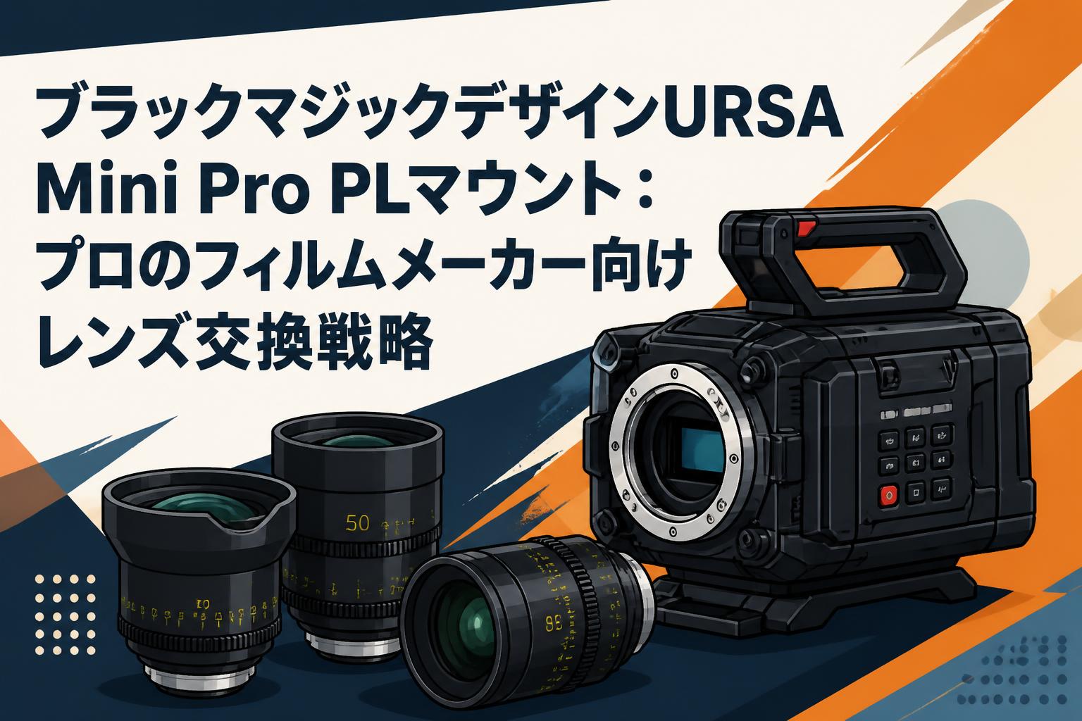 ブラックマジックデザインURSA Mini Pro PLマウント：プロのフィルムメーカー向けレンズ交換戦略