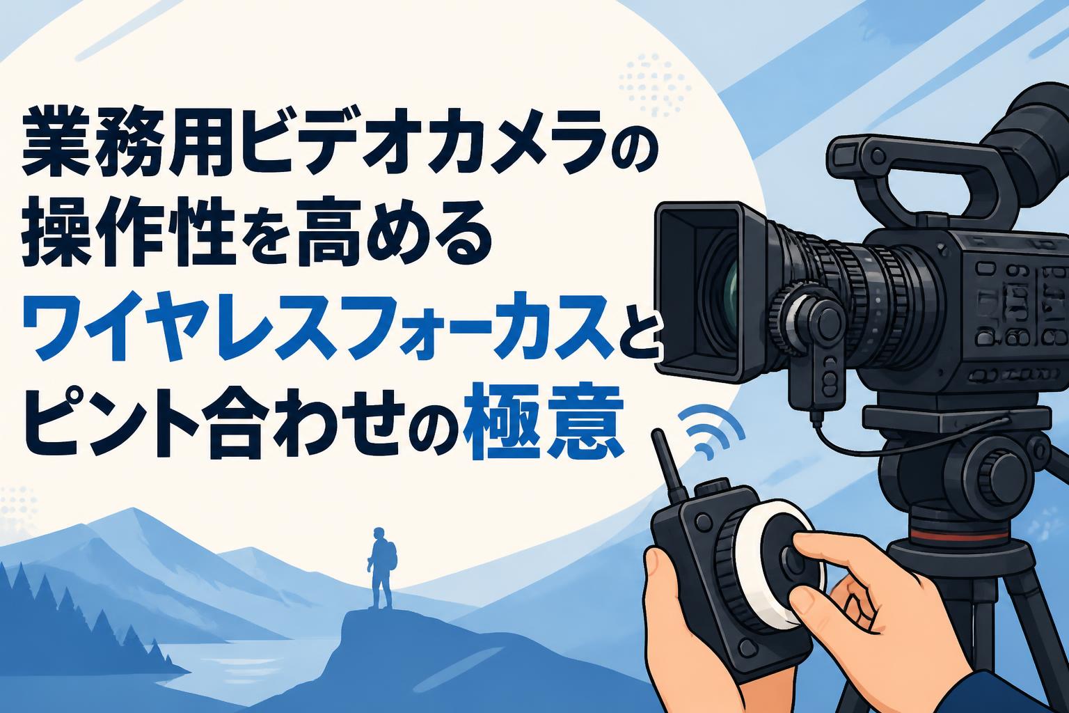 業務用ビデオカメラの操作性を高めるワイヤレスフォーカスとピント合わせの極意