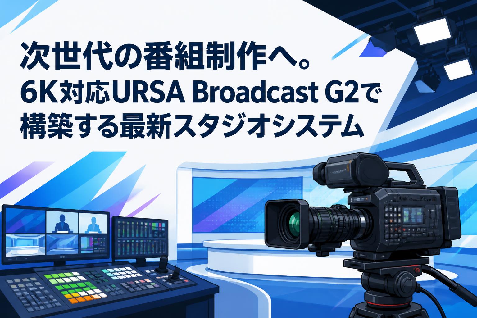 次世代の番組制作へ。6K対応URSA Broadcast G2で構築する最新スタジオシステム