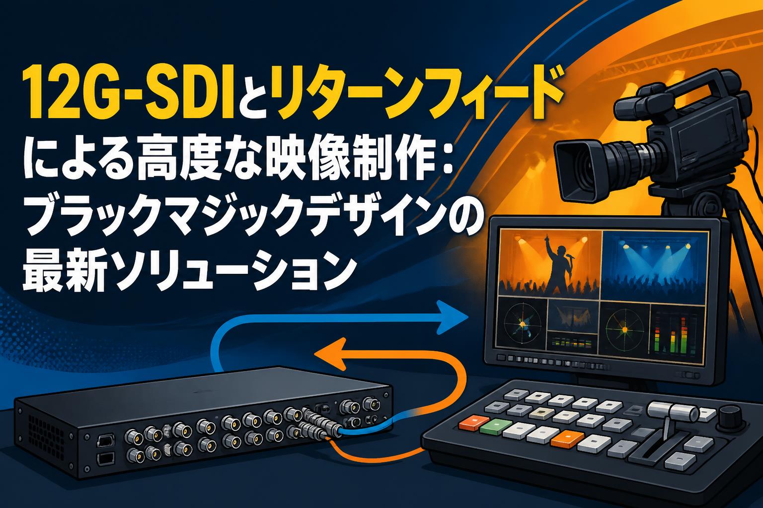 12G-SDIとリターンフィードによる高度な映像制作：ブラックマジックデザインの最新ソリューション