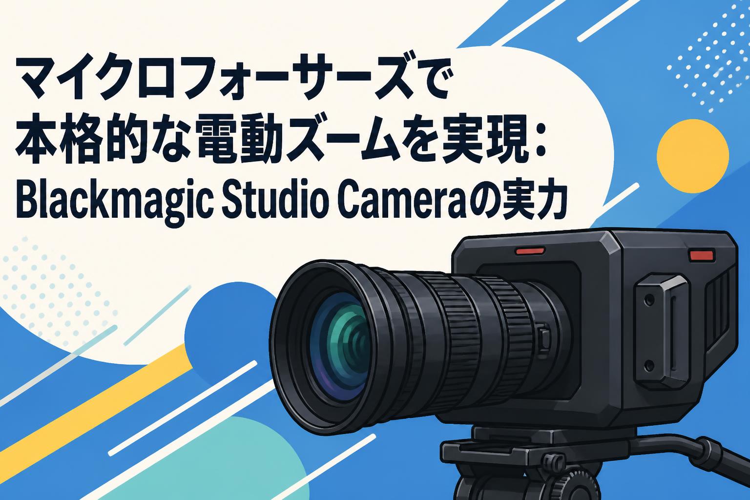 マイクロフォーサーズで本格的な電動ズームを実現：Blackmagic Studio Cameraの実力