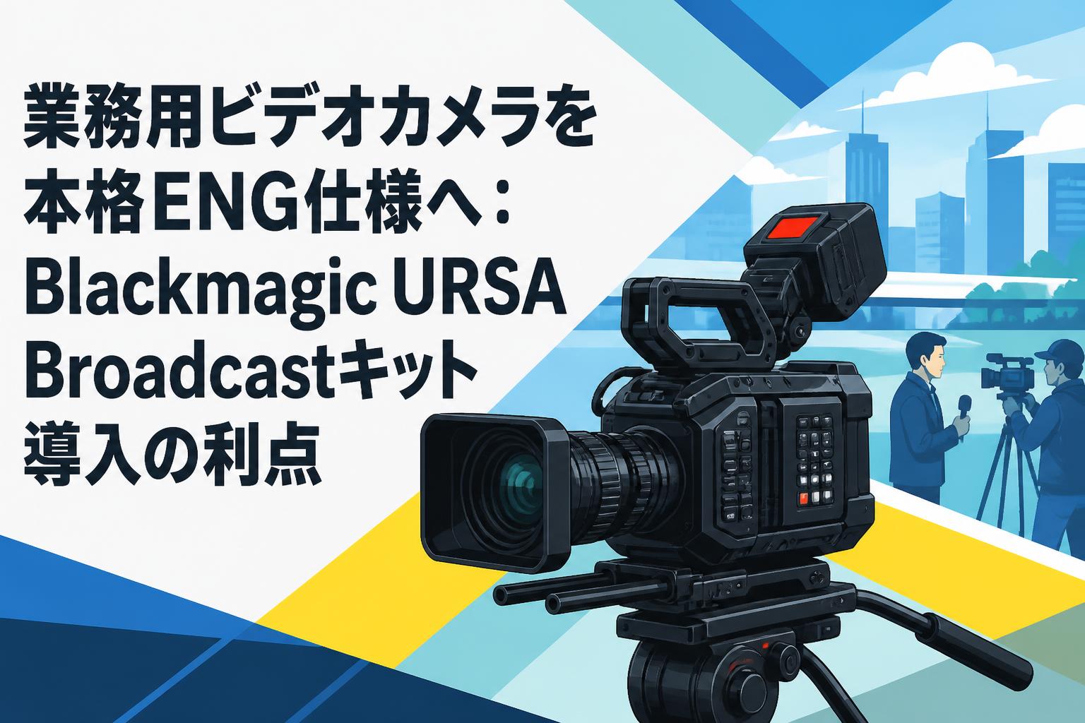 業務用ビデオカメラを本格ENG仕様へ：Blackmagic URSA Broadcastキット導入の利点