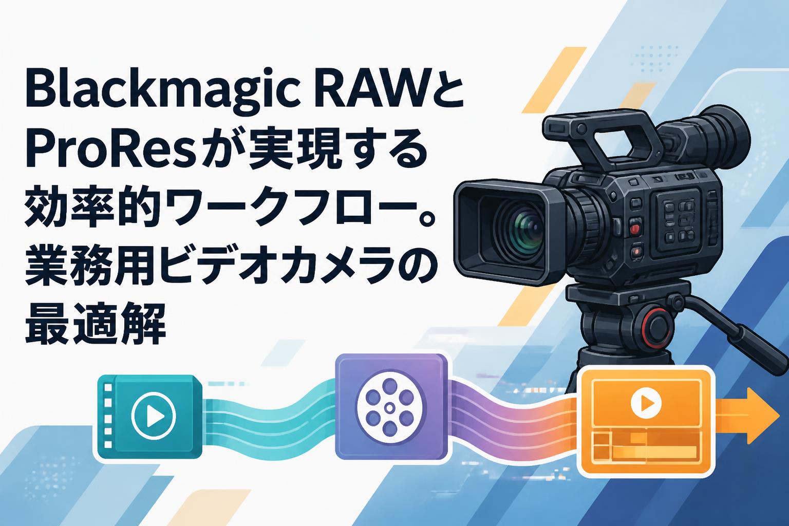 Blackmagic RAWとProResが実現する効率的ワークフロー。業務用ビデオカメラの最適解