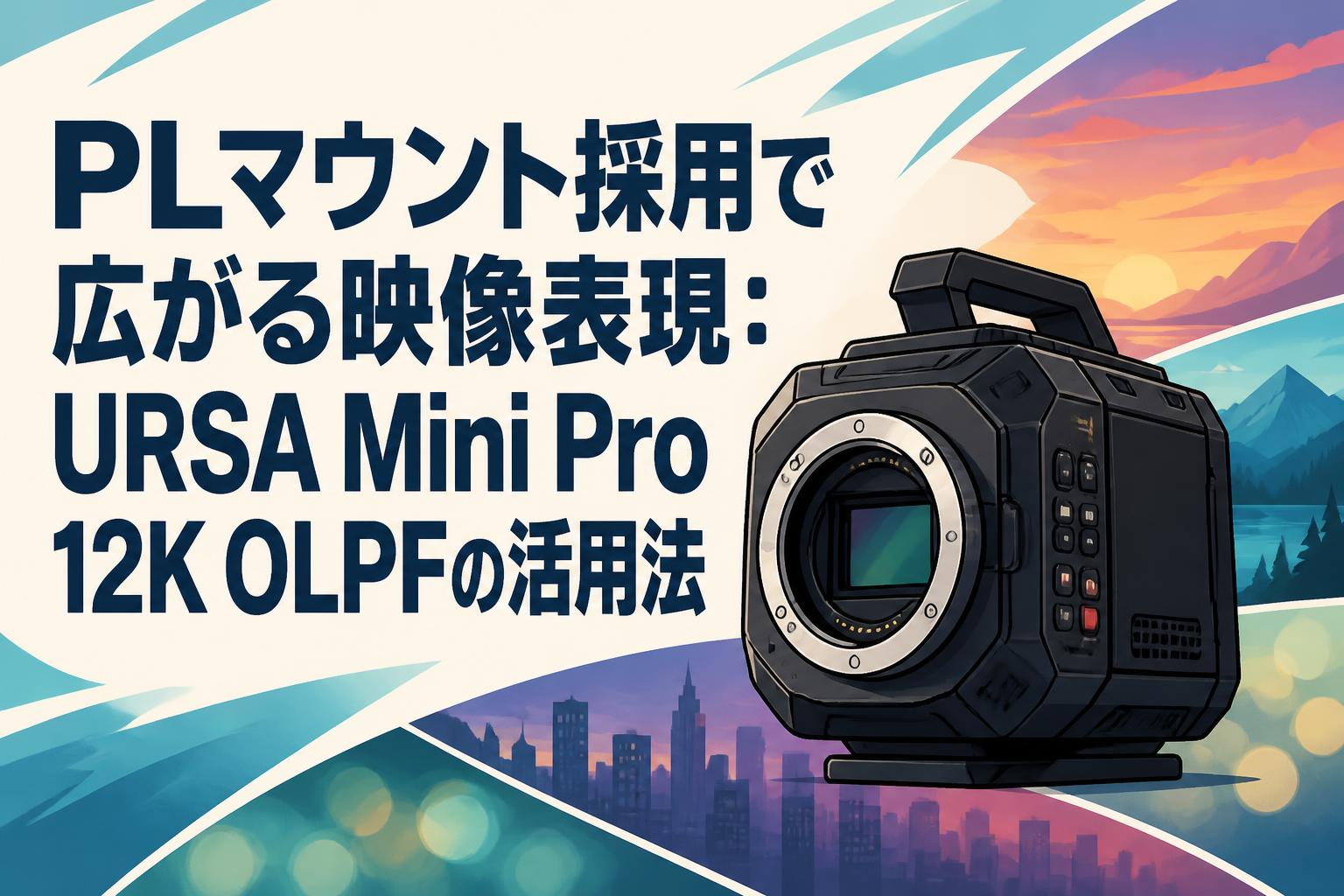 PLマウント採用で広がる映像表現：URSA Mini Pro 12K OLPFの活用法