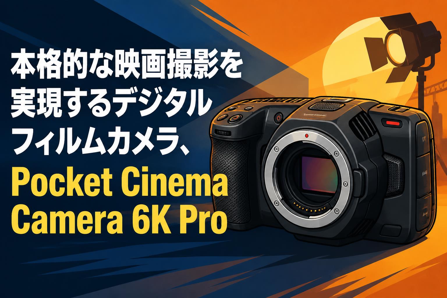 本格的な映画撮影を実現するデジタルフィルムカメラ、Pocket Cinema Camera 6K Pro