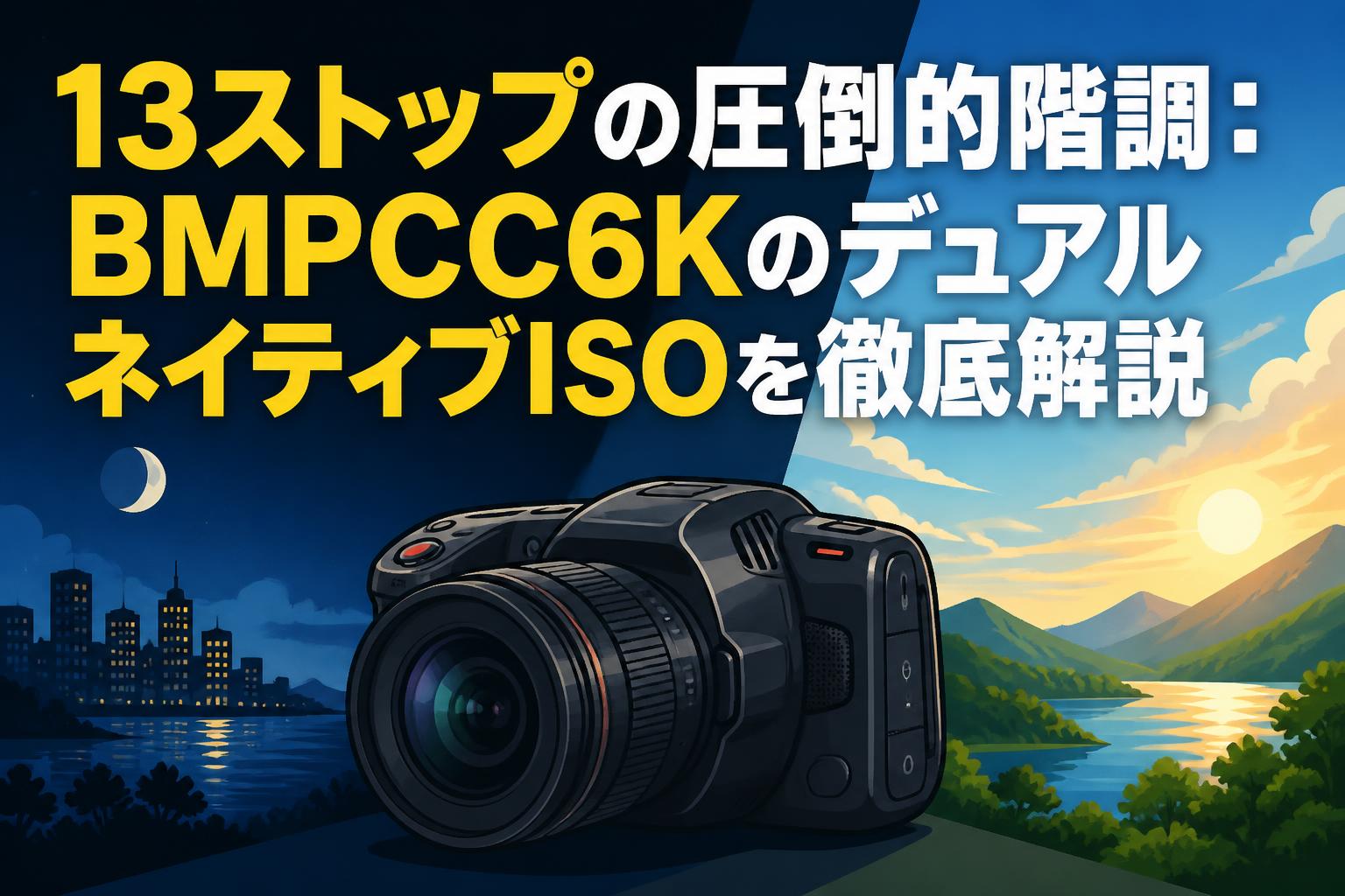 13ストップの圧倒的階調：BMPCC6KのデュアルネイティブISOを徹底解説