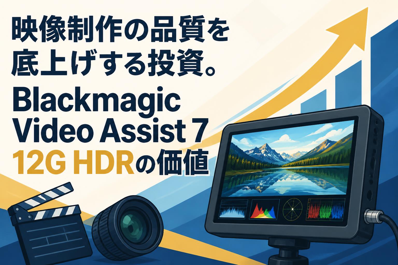 映像制作の品質を底上げする投資。Blackmagic Video Assist 7 12G HDRの価値
