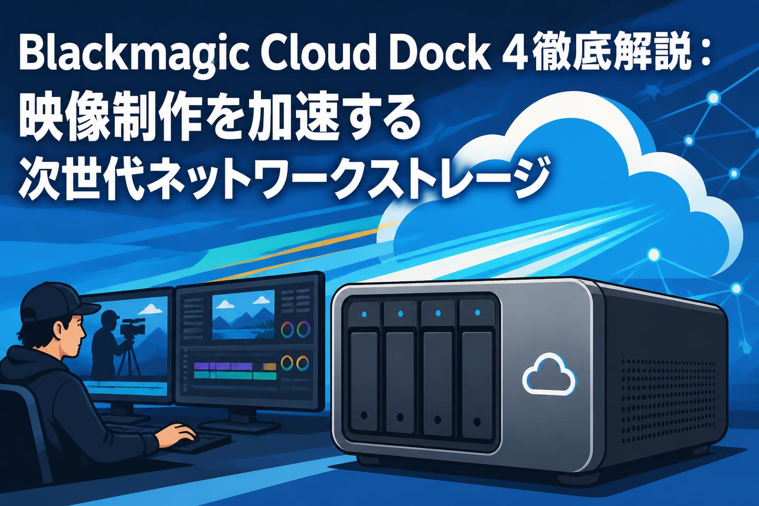 Blackmagic Cloud Dock 4徹底解説：映像制作を加速する次世代ネットワークストレージ