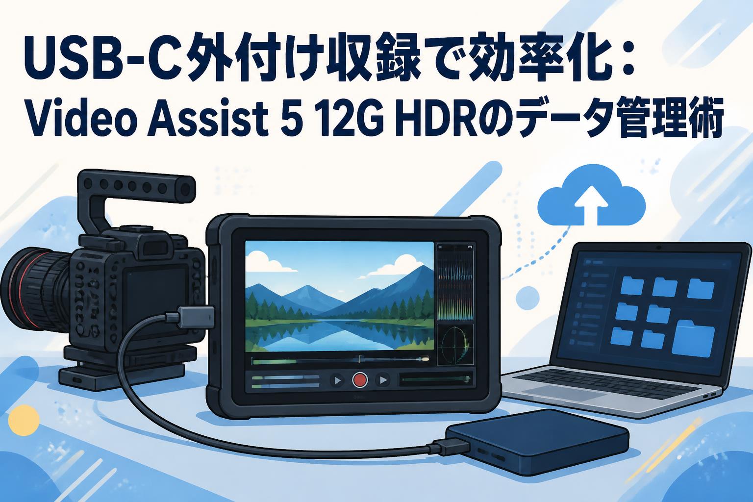 USB-C外付け収録で効率化：Video Assist 5 12G HDRのデータ管理術