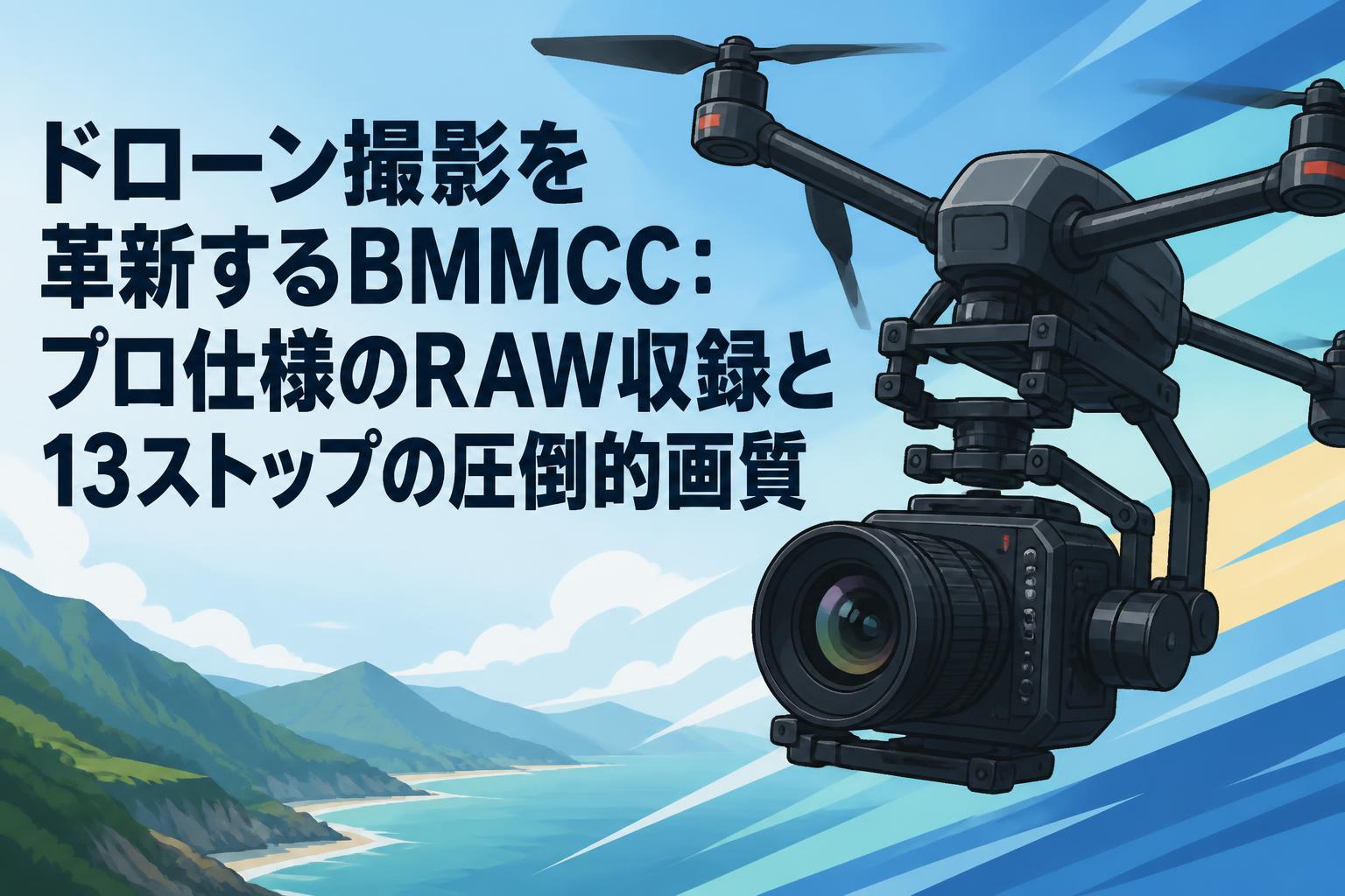 ドローン撮影を革新するBMMCC：プロ仕様のRAW収録と13ストップの圧倒的画質