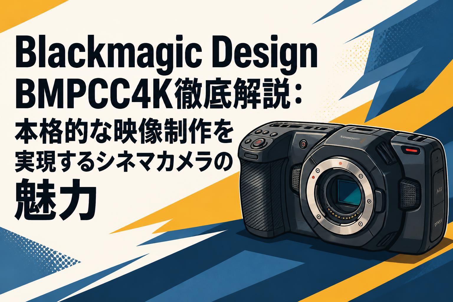 Blackmagic Design BMPCC4K徹底解説：本格的な映像制作を実現するシネマカメラの魅力