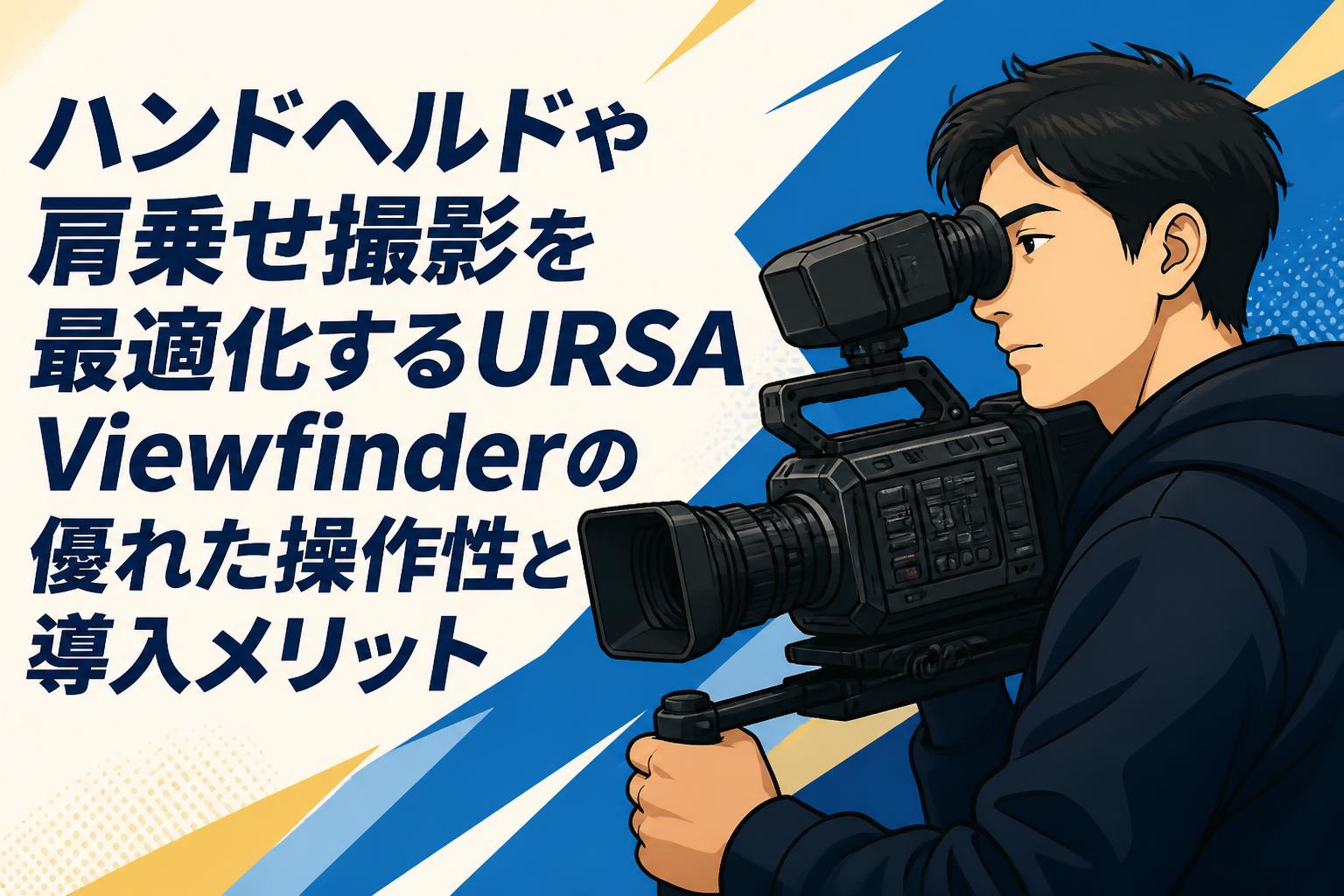ハンドヘルドや肩乗せ撮影を最適化するURSA Viewfinderの優れた操作性と導入メリット