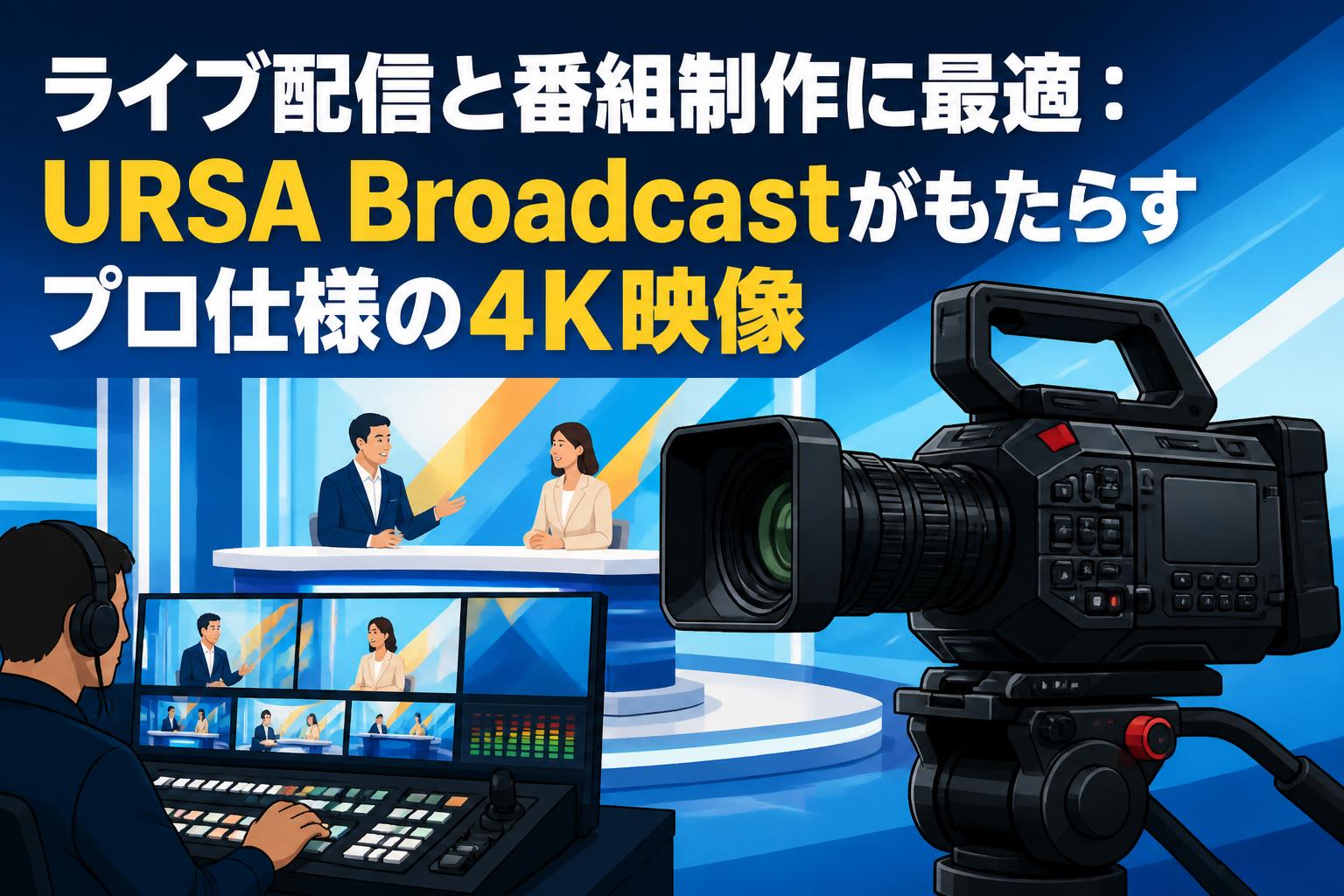ライブ配信と番組制作に最適：URSA Broadcastがもたらすプロ仕様の4K映像