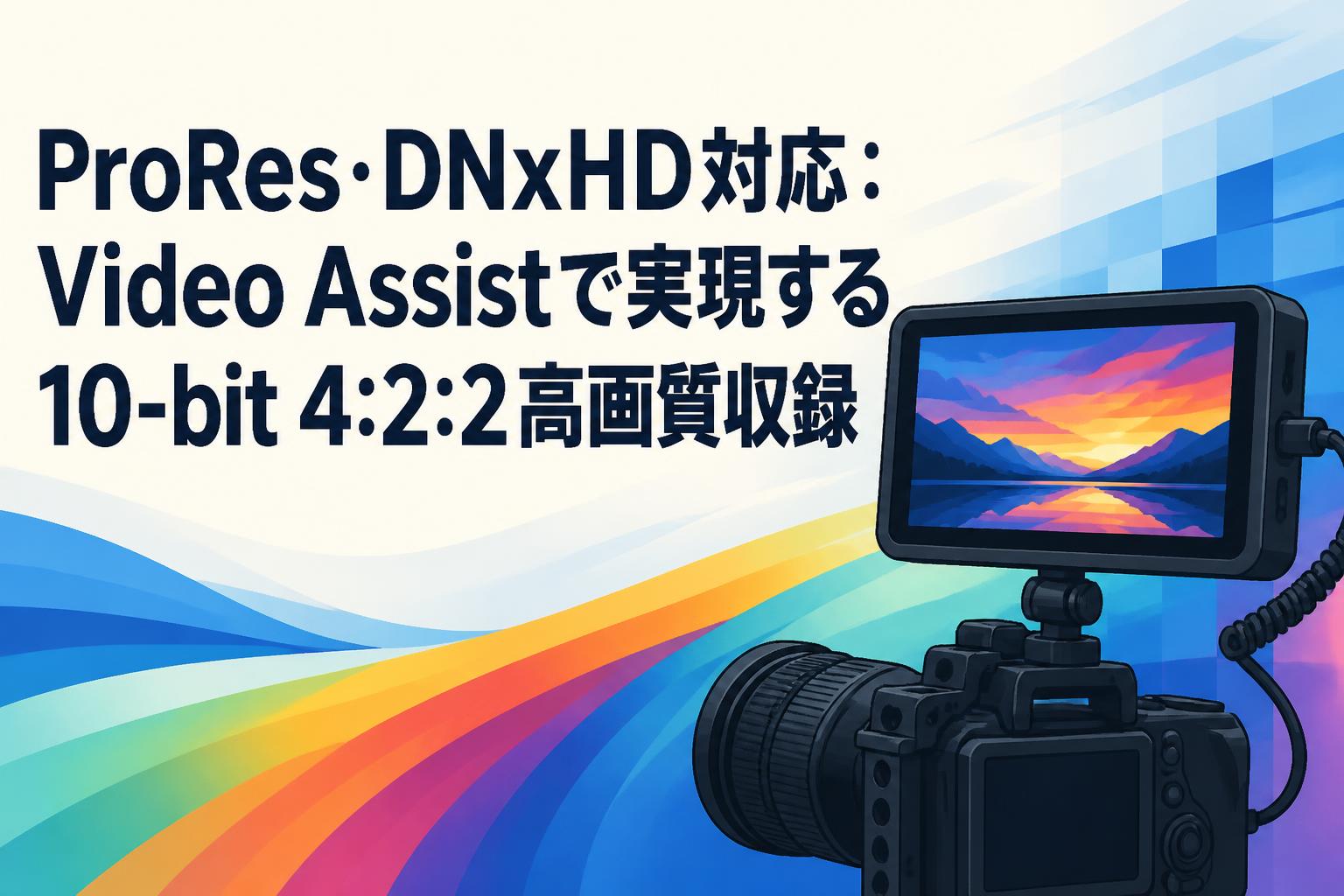 ProRes・DNxHD対応：Video Assistで実現する10-bit 4:2:2高画質収録
