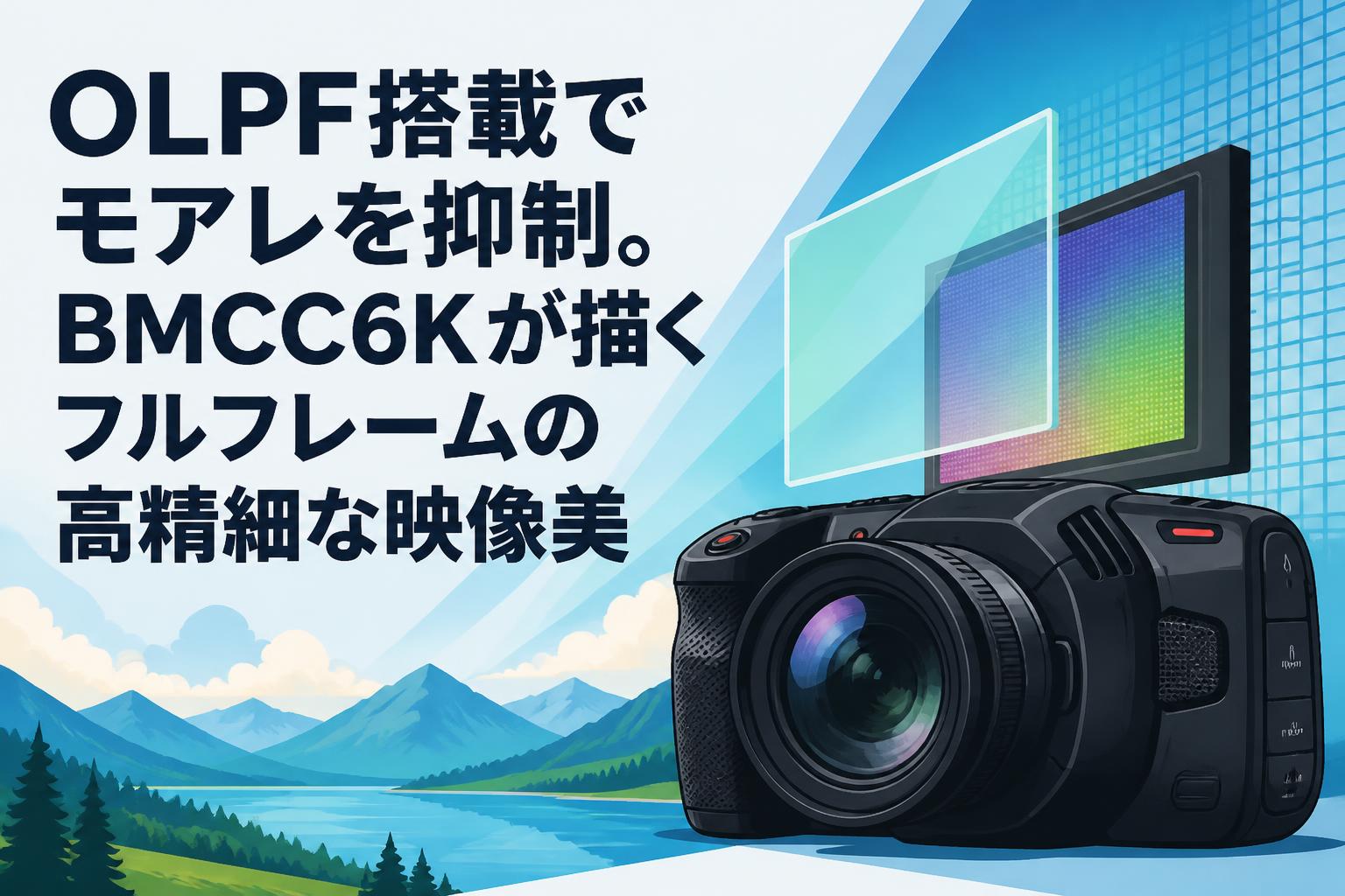 OLPF搭載でモアレを抑制。BMCC6Kが描くフルフレームの高精細な映像美