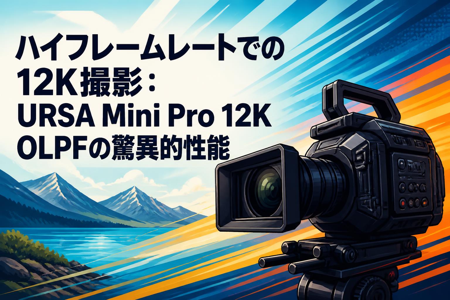 ハイフレームレートでの12K撮影：URSA Mini Pro 12K OLPFの驚異的性能