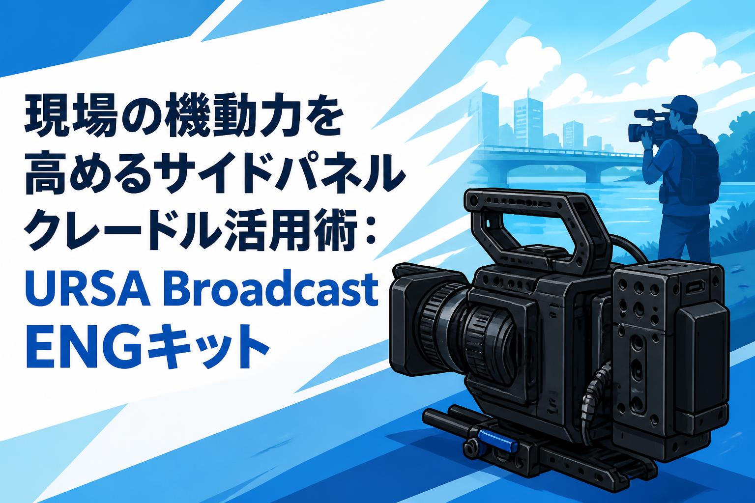 現場の機動力を高めるサイドパネルクレードル活用術：URSA Broadcast ENGキット
