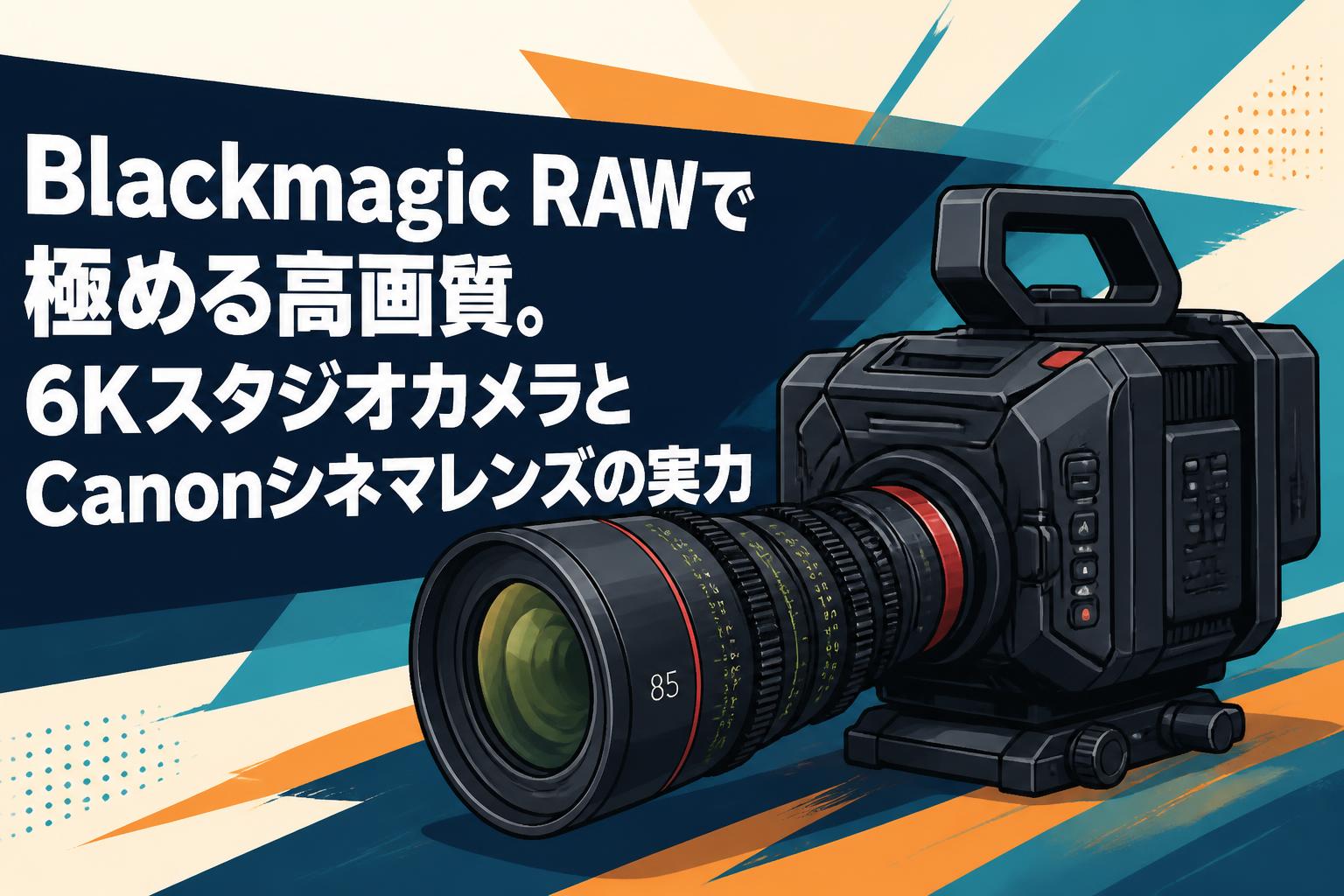 Blackmagic RAWで極める高画質。6KスタジオカメラとCanonシネマレンズの実力