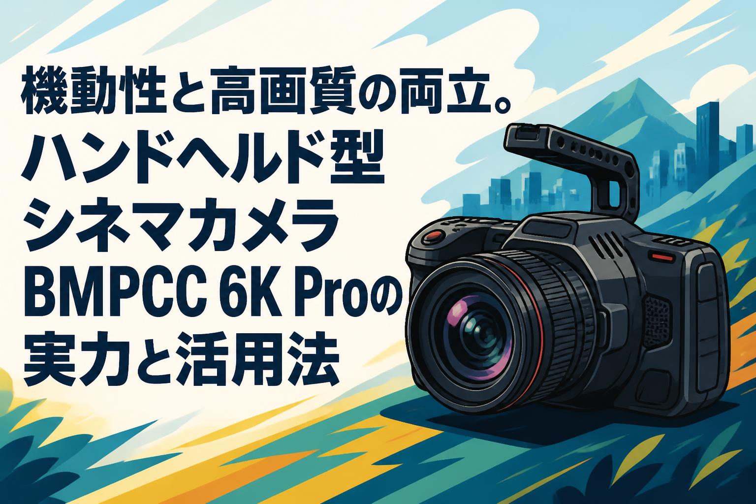 機動性と高画質の両立。ハンドヘルド型シネマカメラBMPCC 6K Proの実力と活用法