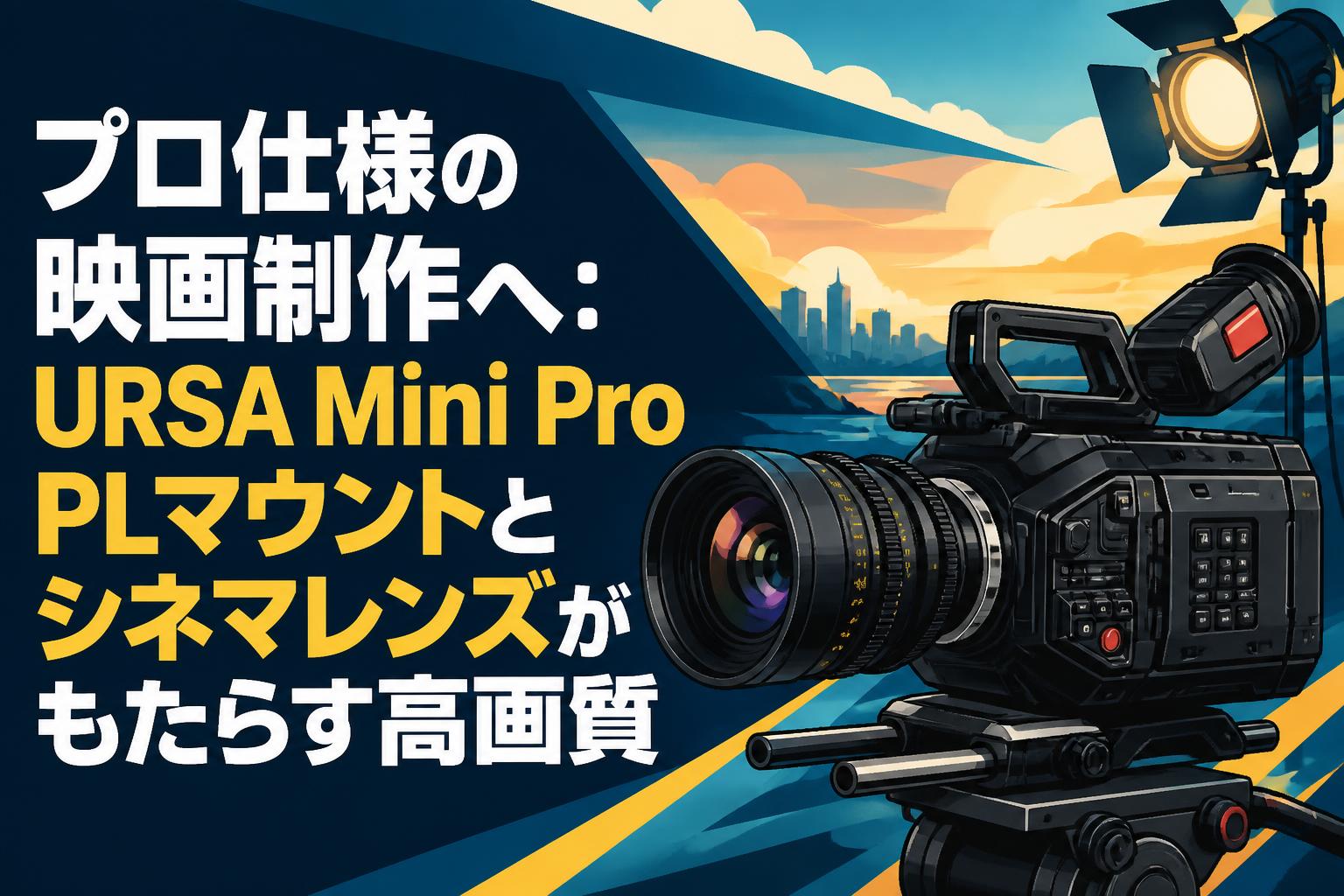 プロ仕様の映画制作へ：URSA Mini Pro PLマウントとシネマレンズがもたらす高画質