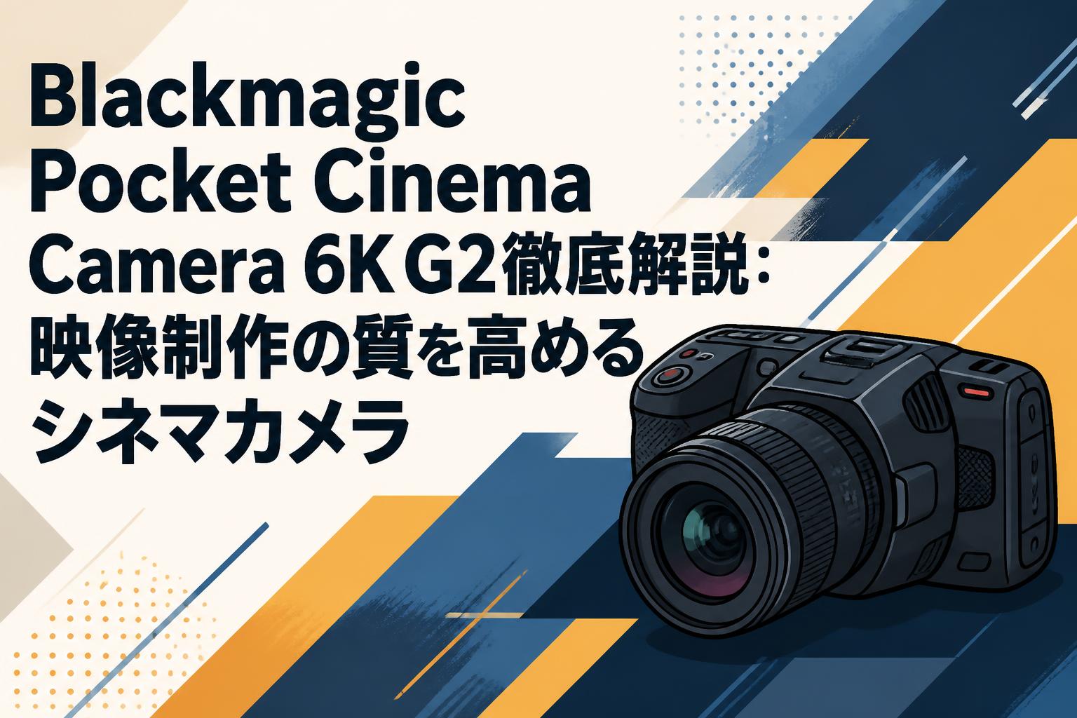 Blackmagic Pocket Cinema Camera 6K G2徹底解説：映像制作の質を高めるシネマカメラ
