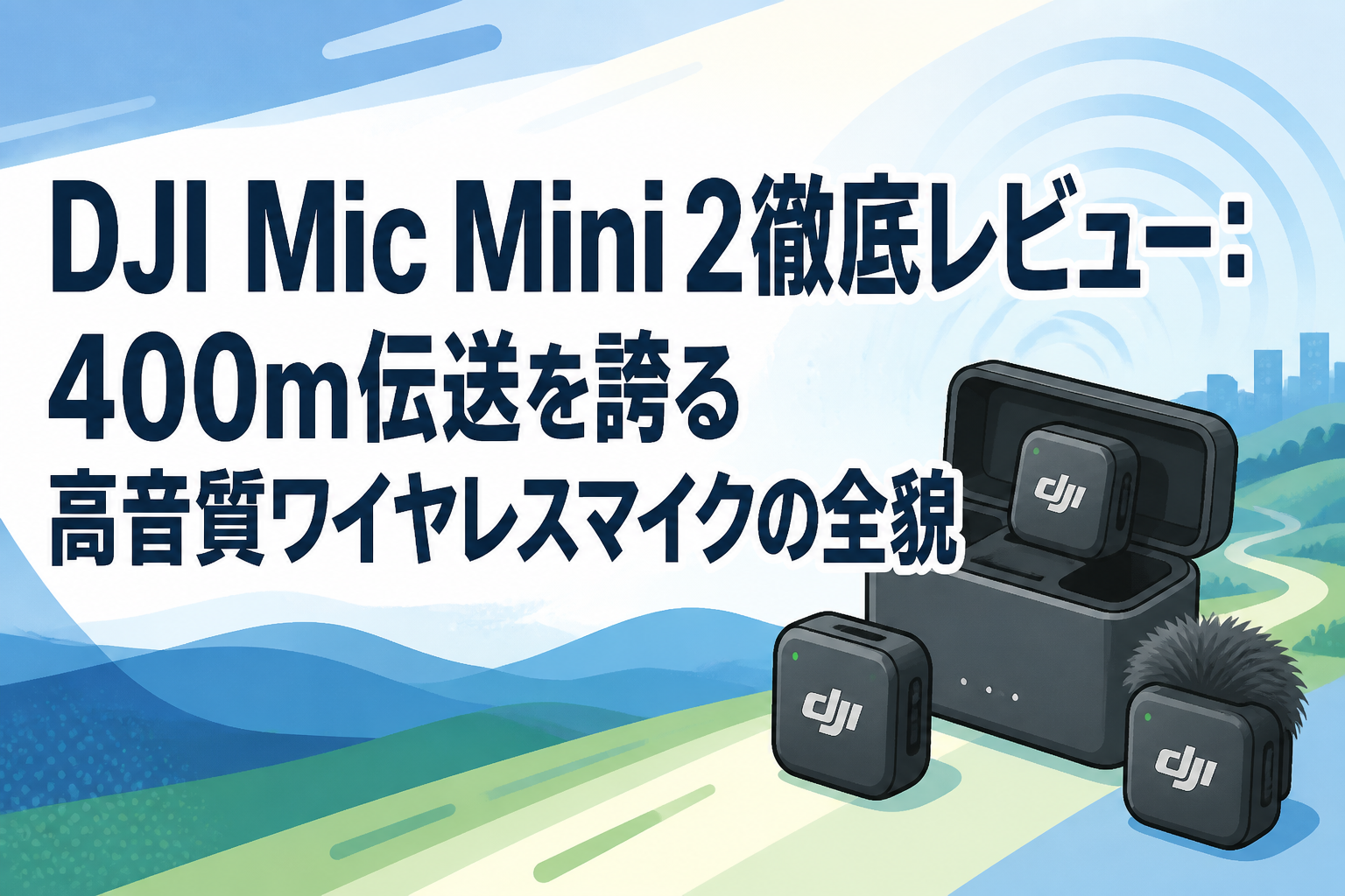 DJI Mic Mini 2徹底レビュー：400m伝送を誇る高音質ワイヤレスマイクの全貌