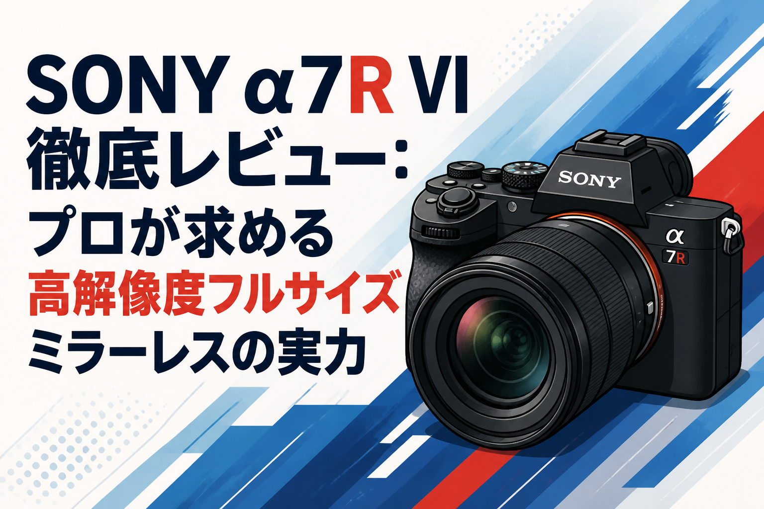 SONY α7R VI徹底レビュー：プロが求める高解像度フルサイズミラーレスの実力