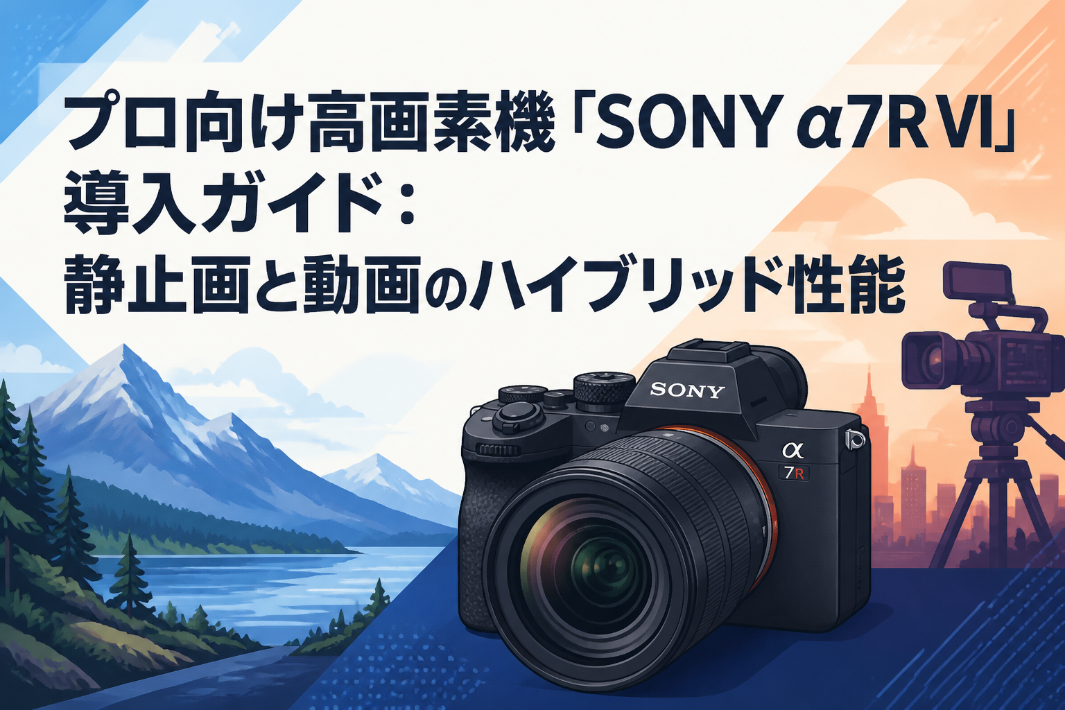 プロ向け高画素機「SONY α7R VI」導入ガイド：静止画と動画のハイブリッド性能