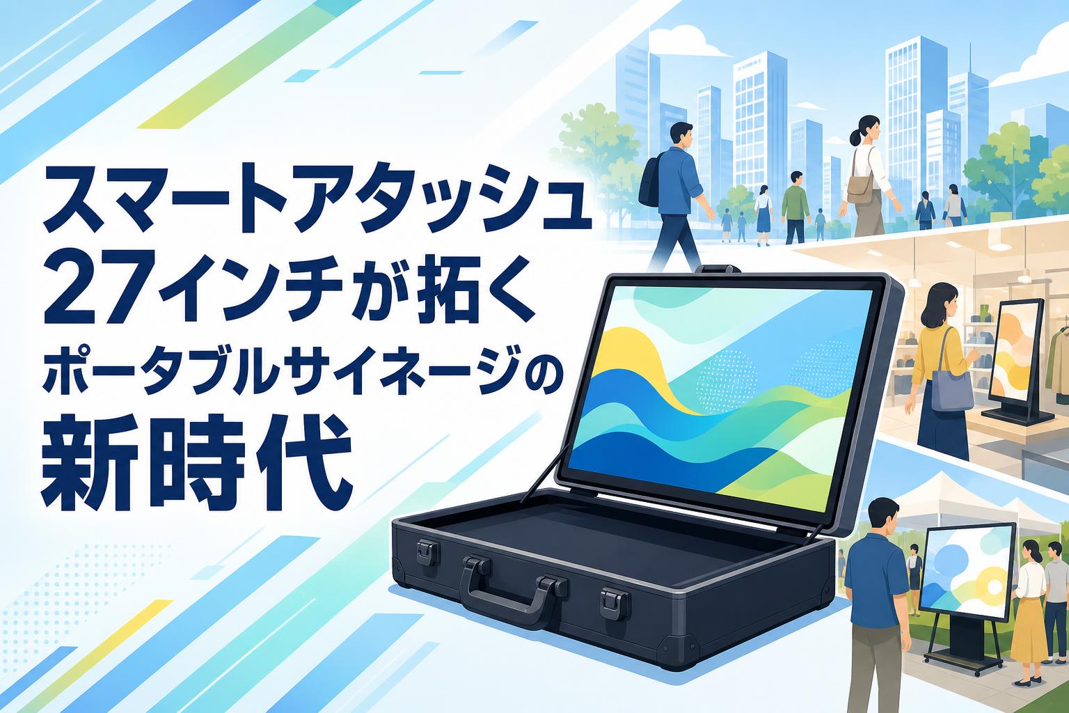 スマートアタッシュ27インチが拓くポータブルサイネージの新時代