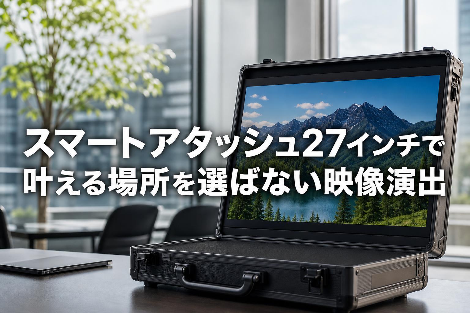 スマートアタッシュ27インチで叶える場所を選ばない映像演出