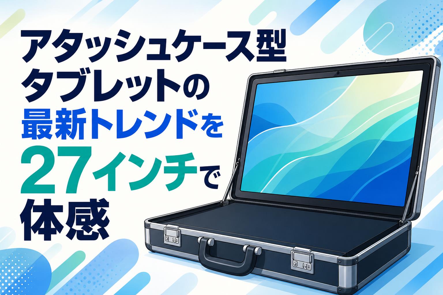 アタッシュケース型タブレットの最新トレンドを27インチで体感