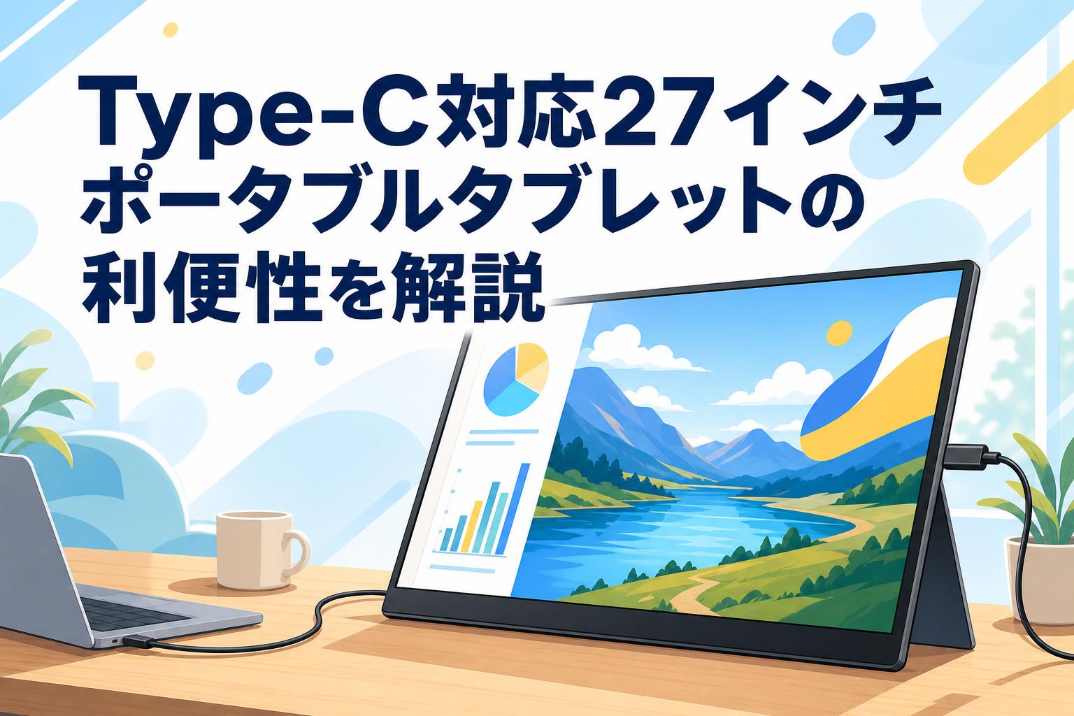 Type-C対応27インチポータブルタブレットの利便性を解説