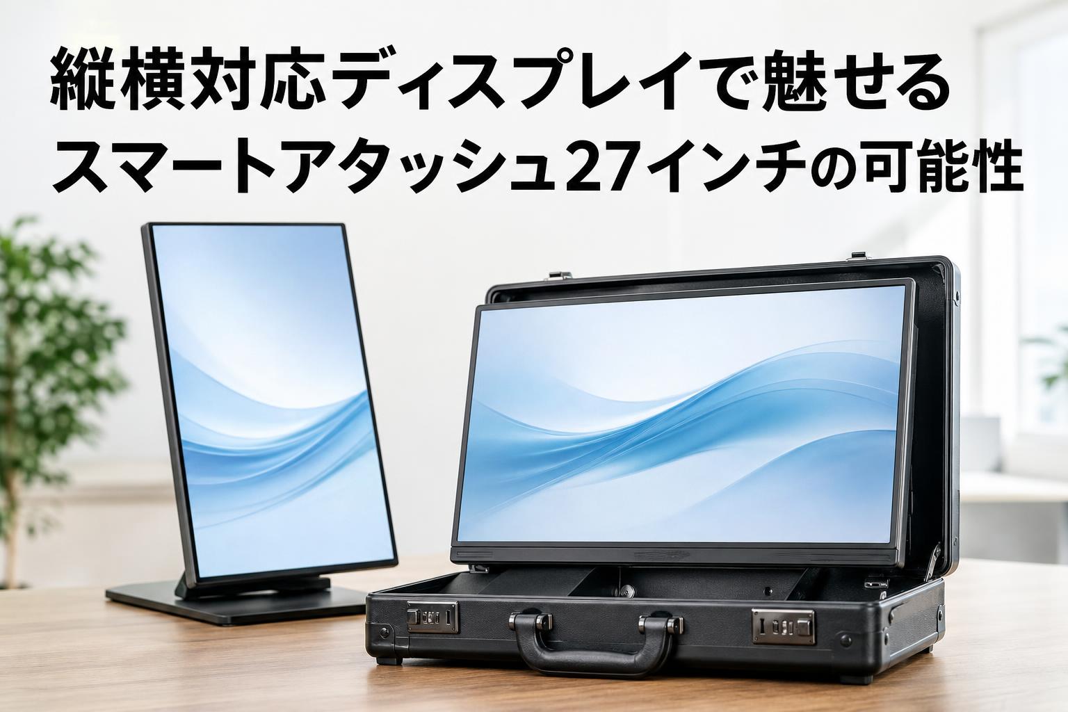 縦横対応ディスプレイで魅せるスマートアタッシュ27インチの可能性