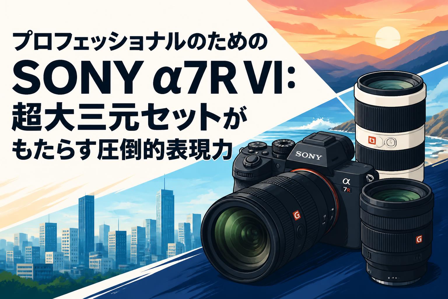 プロフェッショナルのためのSONY α7R VI：超大三元セットがもたらす圧倒的表現力
