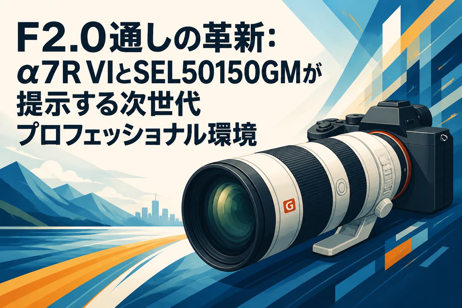 F2.0通しの革新：α7R VIとSEL50150GMが提示する次世代プロフェッショナル環境